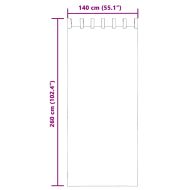 Пердета от воал с прът джобове, 2 бр, светлорозово
