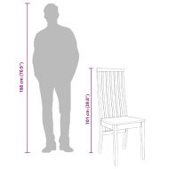 трапезни столове 2 бр. масивна дървесина гума