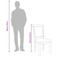 Трапезни столове с възглавници 2 бр Естествено масивно дърво