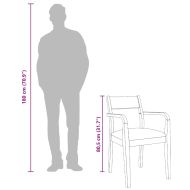 Трапезни столове с възглавници 2бр Кафяв масивна дървесина гума