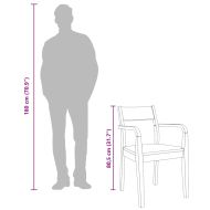 трапезни столове 2 бр. бяла масивна дървесина гума