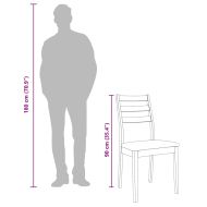 Трапезни столове с възглавници 2 бр Естествено масивно дърво