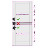 Вътрешна врата ORKDAL Кафяво 83 x 202 см Шперплат