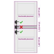 Вътрешна врата ORKDAL Кафяво 86 x 211 см Шперплат