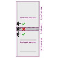Вътрешна врата с стъкло ORKDAL Кафяво 78 x 202 см