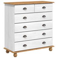 Шкаф с чекмеджета с чекмедже ASKIM Бяло 91 x 40 x 95.5 см