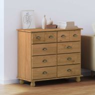 Шкаф с чекмеджета с чекмедже ASKIM Кафяво 91 x 40 x 79 см