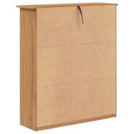 хранилка ASKIM Кафяво 91 x 30 x 104 см Борово дърво масив