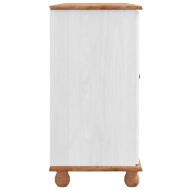 Служебен шкаф ASKIM Бяло 133.5 x 40 x 79 см Борово дърво масив