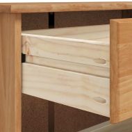 Шкаф за обувки с чекмедже с врата ASKIM Кафяво 85 x 35 x 108 см