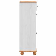 Шкаф за обувки с чекмедже с врата ASKIM Бяло 85 x 35 x 108 см