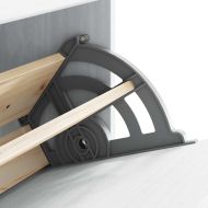 Шкаф за обувки с чекмедже с врата ASKIM Бяло 85 x 35 x 108 см