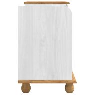 Лавка за съхранение на входа ASKIM Бяло 100 x 39 x 62 см