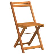 Градински бистро комплект 3 pcs Кафяво Акациево дърво масив