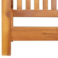 Люлееща се пейка за градина Кафяво 119 x 35 x 47 см