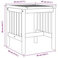 Странична маса Кафяво Масивна акациева дървесина