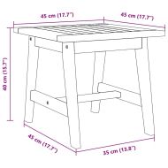 Странична маса Кафяво Масивна акациева дървесина