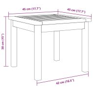 Странична маса Кафяво Масивна акациева дървесина