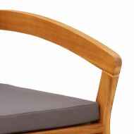 Градинска пейка Кафяво Масивна акациева дървесина