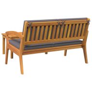 Бистро комплект 2 pcs Кафяво Масивна акациева дървесина