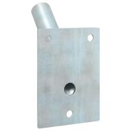 Держател за флагово стълбче Сребрист 10.5 x 7.5 см Стомана