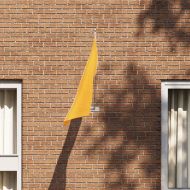 Держател за флагово стълбче Сребрист 13 x 6 см Стомана