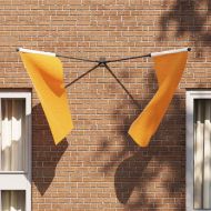 Держател за флагово стълбче Черно 11.5 x 7.5 см Стомана