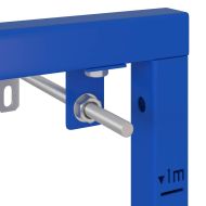 Стенна опора за баня Синьо 50 x 17.5 x 136 см Стомана