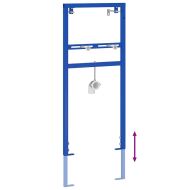 Стенна опора за баня Синьо 50 x 17.5 x 136 см Стомана