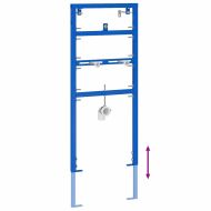 Стенна опора за баня Синьо 50 x 17.5 x 136 см Стомана