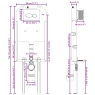 Монтажна рамка Бяло Стомана