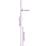 Спираловидни подпори за растения 5 pcs Зелен 110 cm