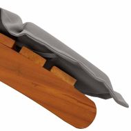 Шезлонг 2 pcs Сив 184 x 55 x 64 см Масивна акациева дървесина