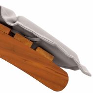 Шезлонг 2 pcs Таупе 184 x 55 x 64 см Масивна акациева дървесина