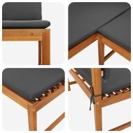 Градинска ъглова пейка Кафяво 140 x 100 x 91 см