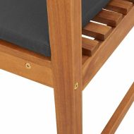 Градински стол Кафяво 50 x 50 x 91 см