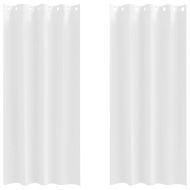 Завеси за затъмняване с пръстени 2 pcs Чисто бяло 245 x 140 см