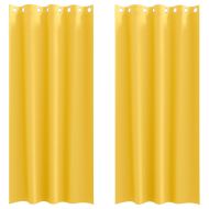 Завеси за затъмняване с пръстени 2 pcs Горчично жълто