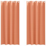 Завеси за затъмняване с пръстени 2 pcs Теракота 245 x 140 см