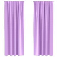 Завеси за затъмняване с пръстени 2 pcs Лилаво 260 x 140 см