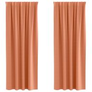 Завеси за затъмняване с пръстени 2 pcs Теракота 225 x 140 см