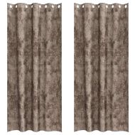 Кадифени завеси С завеси 2 pcs Капучино 225 x 140 см Кадифе