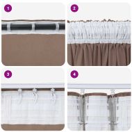 Кадифени завеси С завеси 2 pcs Капучино 260 x 140 см Кадифе