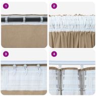 Кадифени завеси С завеси 2 pcs Шампанско 245 x 140 см Кадифе