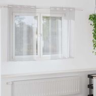 Перде от воал С завеси 2 pcs Светлосиво 140 x 140 cm Полиестер