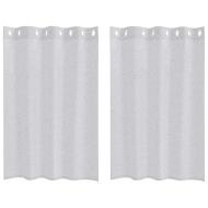 Перде от воал С завеси 2 pcs Светлосиво 140 x 140 cm Полиестер