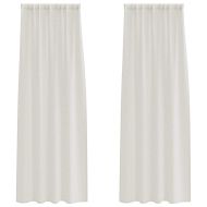 Перде от воал С завеси 2 pcs Крем 225 x 140 см Полиестер