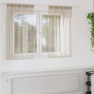 Перде от воал С завеси 2 pcs Пясък 140 x 140 cm Полиестер