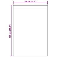 Перде от воал С завеси 2 pcs Пясък 175 x 140 см Полиестер