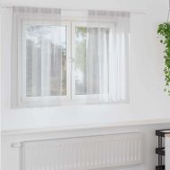 Перде от воал С завеси 2 pcs Светлосиво 140 x 140 cm Полиестер